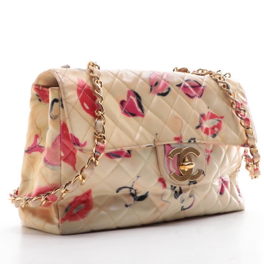 Chanel 'Lips & Kisses' Vintage Maxi XL Bag - Picture 5 of 14